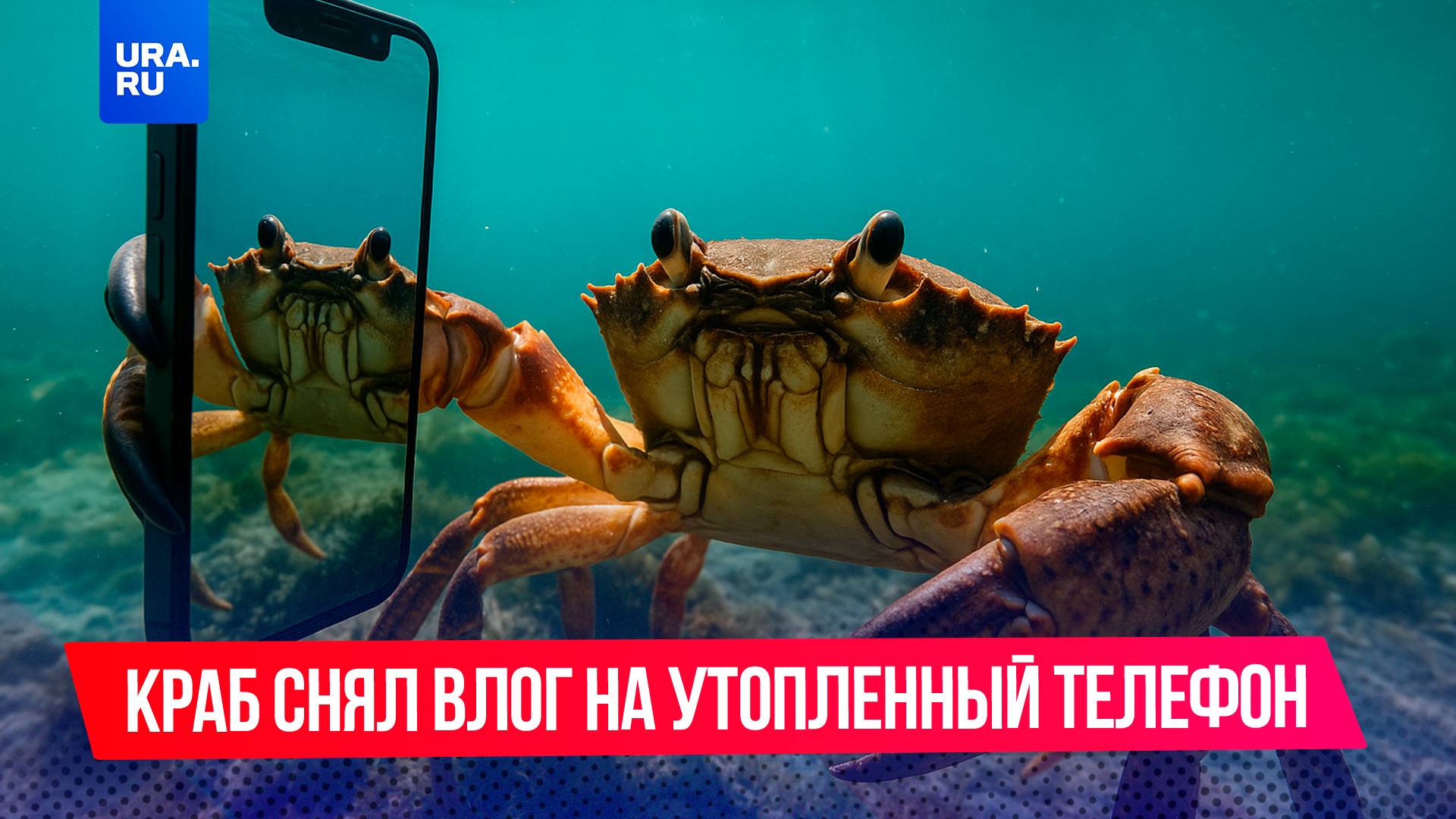 Краб записал влог на утопленный телефон туристки в Туапсе