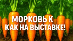 Морковь как на выставке! Что добавить летом, чтобы выросла ровной и крупной?