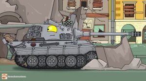 HomeAnimations – Мультики про танки  Как мы встретили МОНСТРА ! - Мультики про танки