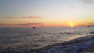 Лазаревское. Закат на море.