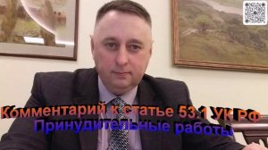 Комментарий к статье 53.1 УК РФ Принудительные работы