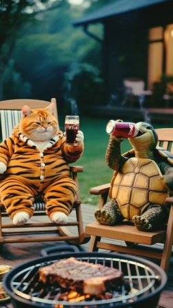 Рыжий толстый кот доигрался #рек #топ #котики #нейросеть