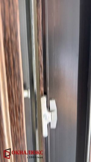 Балконная дверь профиле Rehau Интелио со скрытыми петлями и противовзломной фурнитурой. ОКНАЛЮКС