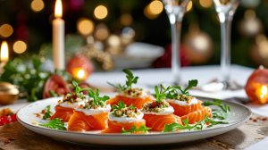 Закуска с КРАСНОЙ РЫБОЙ на Новогодний и Праздничный стол. Новый Год.