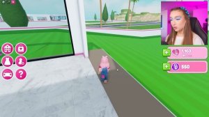 НОСТЯ ИГРАЕТ - ПОСТРОИЛА ДОМ МЕЧТЫ БАРБИ в ROBLOX  2 часть  ! 😱 Тайкун Barbie Роблокс