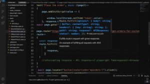 Understand the playwright route method and its parameters in intercepting - demo