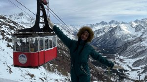 Эльбрус. Катание на сноуборде.