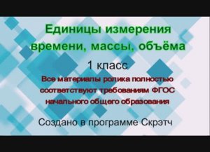 Единицы измерения времени массы объёма