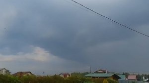 Пролетел Российский вертолёт мимо деревни Малые жеребцы.