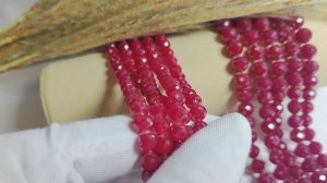 Шпинель рубиновая граненая 6 мм и 8 мм, бусины из натуральных камней