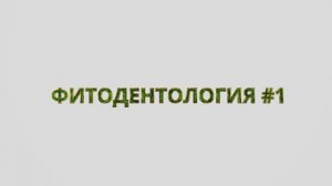 Фитодентология #1. Компоненты Фитодент. Видеоучебник. 2022