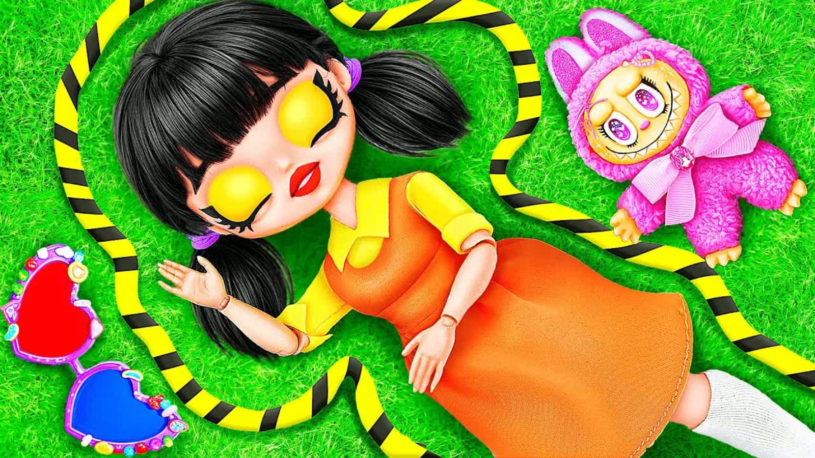 Что произошло с куклой из Игры в Кальмара？ Идеи для кукол ЛОЛ