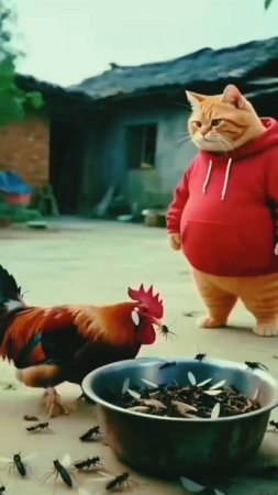 Горох и комарики #рек #топ #нейросеть #котики
