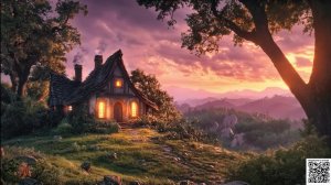 Летний Закат в Коттедже Ведьмы 🌿 Зачарованная Летняя Атмосфера и Успокаивающий Вокал 🧙♀️✨