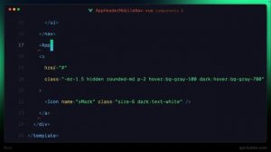 Nuxt Vue Платформа видео уроков 11 - Компоненты мобильной навигации [get-save.com]