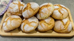 Лимонное печенье с трещинками / Лимонное печенье в домашних условиях - очень вкусное