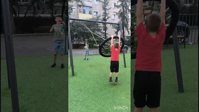катание на качеле