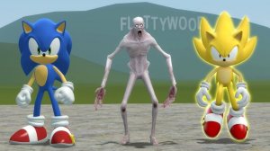 💥 SONIC против SCP-096 против SUPER SONIC?! 😱 ЭПИК БИТВА в Garry’s Mod!