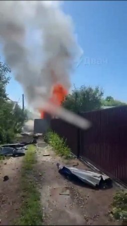 В Казани на частный дом упал новейший российский БПЛА «Альтиус» во время испытаний.