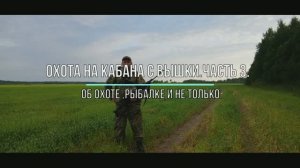 Охота на кабана с вышки.Часть 3.