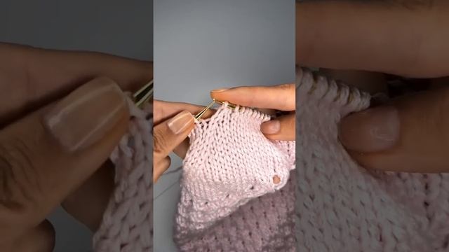 Делаем убавление петель по бокам проймы🔥