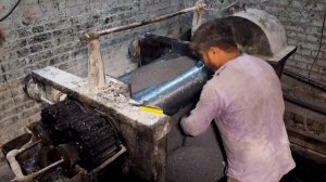 Процесс производства блинов 15КГ для штанги.