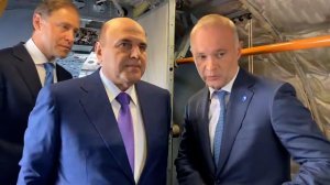 Мишустин осмотрел салон обновленного Ил-114-300 в аэропорту Екатеринбурга