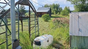 Косьба на мотоблоке, ч,1