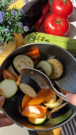Запеченный овощи под маринадом🫑🤤