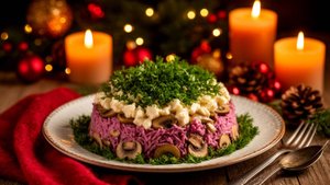 Новогодний салат Грибы Под Шубой - Вкуснейший салат на новогодний стол! [Семейные рецепты]