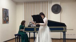 Ф. Гендель Соната для флейты и клавира a - moll 1 часть