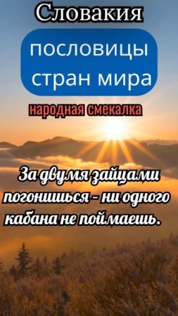 Пословицы