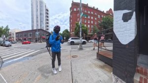 NYC After Rain   Fixie Bike Delivery Uber Eats