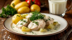 Рыба ЗУБАТКА припущенная в молоке Вкусный рецепт СССР.