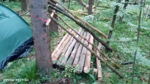 Бушкоафт га нашей стоянке ч2