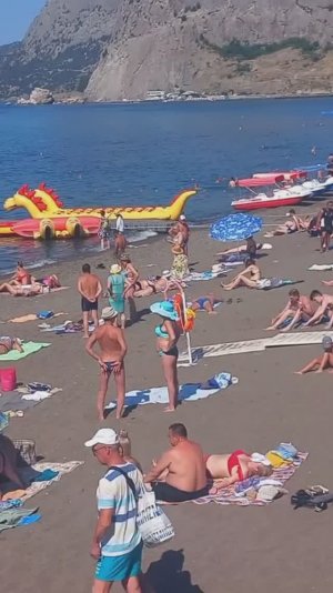 Крым Судак Пляж Отдых Люди