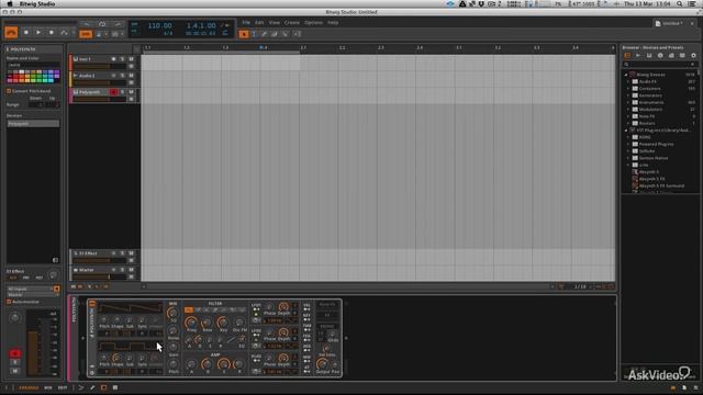 2. Loading Bitwig Instruments