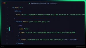 Nuxt Vue Платформа видео уроков 12 - Компонент блока особенности [get-save.com]