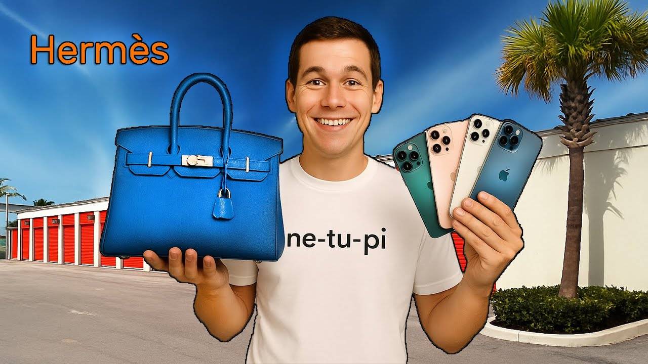 Нашли сумку Hermes, много iPhone. Повезло!