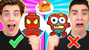 А4 : Рисуем Блинами Челлендж 🥞 PANCAKE ART 🥞 ВЫБЕРИ ЛУЧШИЙ БЛИН ! ВЛАД А4