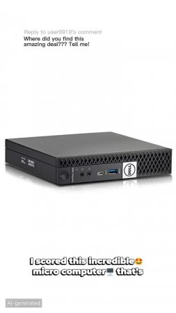 Discover the Dell OptiPlex 7050 Micro Computer – a space-saving desktop packed with Intel power, ...