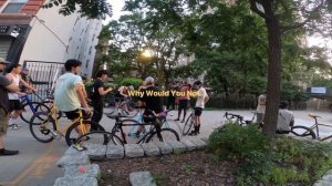 NYC One Block Drag Race On Fixed Gear   Drew Wins