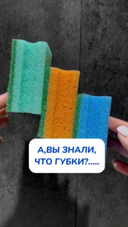 А,вы знали про губки?