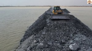 Строительство, дорога на озере , очередной обзор