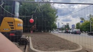 Двор после ремонта дороги