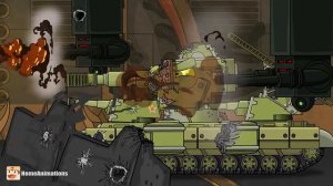 HomeAnimations – Мультики про танки  КВ-6 Застрял в Ловушке - Осада Мастерской !