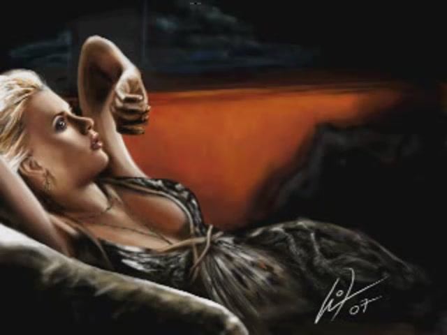 Рисование в фотошопе Скарлетт Йоханссон смотреть онлайн