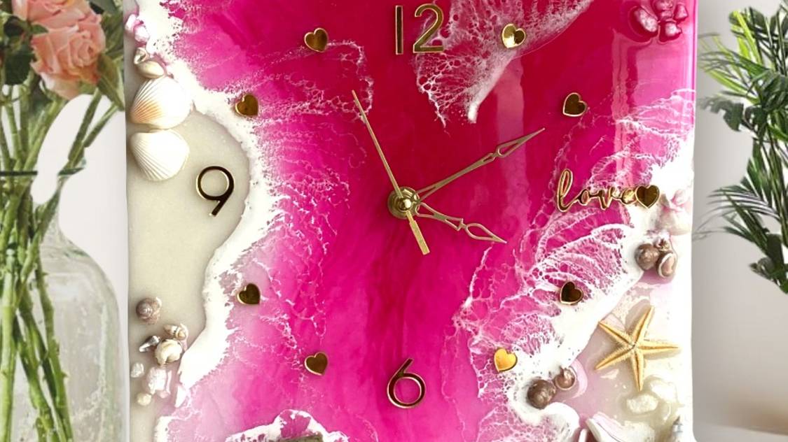 Инструкция по набору с эпоксидной смолой Часы Лавандовый рассвет смотреть онлайн