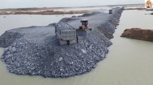 Строительство, серия обзоров - дорога на озере - 2