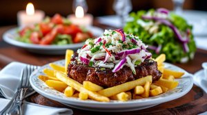 Говядина, жареная во фритюре, нежная Грудинка Фри из мяса от щей + витаминный салат. Рецепты СССР